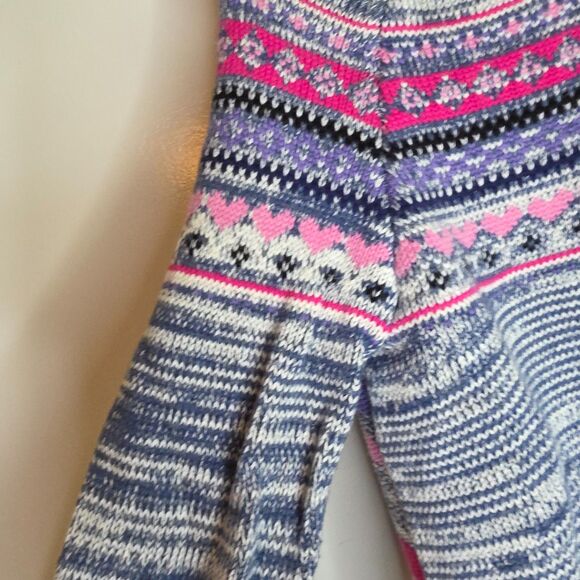 Design History Cozy Multicolored, Patterned Crew Neck Sweater - Girl's Size 6X - Picture 3 of 8